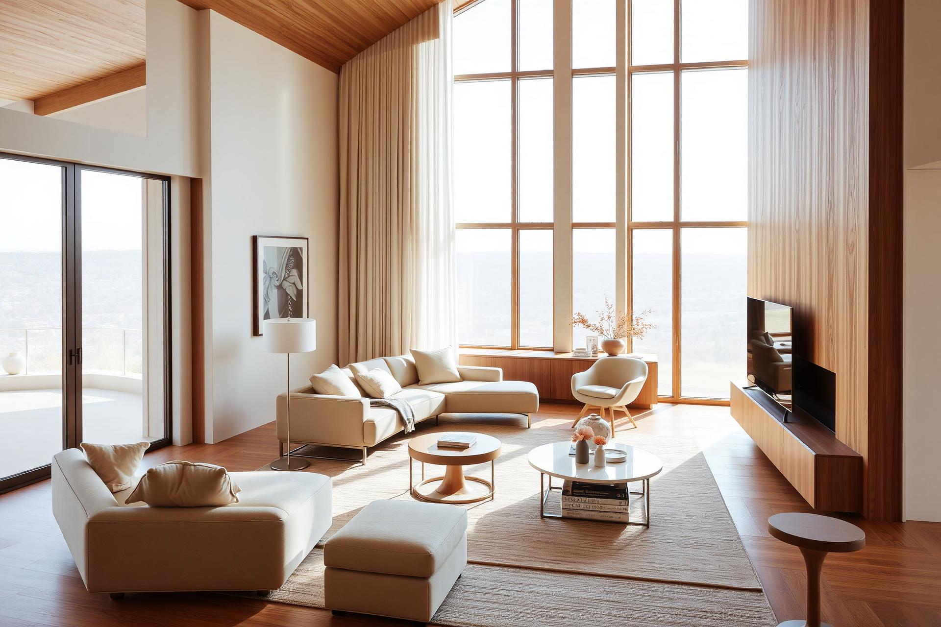 Luxury minimalist living room